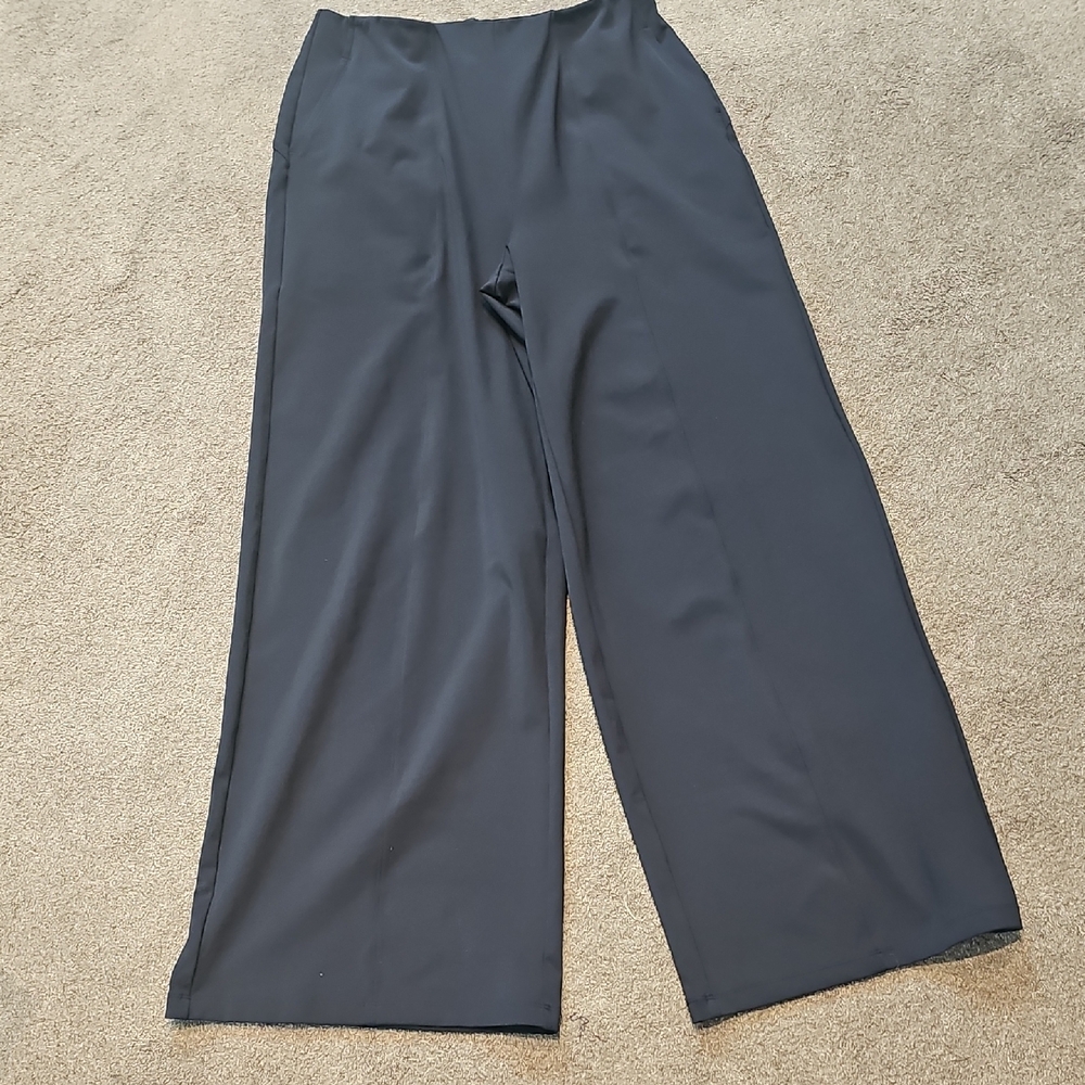 Power Soft Classic Blue Wide-Leg Pants size Med